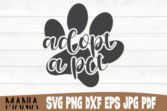 Adopt a Pet SVG Cut File Design: Elevating Creative Projects with Professional Versatility
