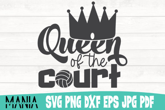 Evaluating the Volleyball Queen of the Court SVG File for Crafting Projects