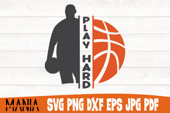 Play Hard Basketball SVG Cut File Guide